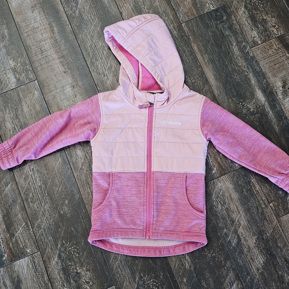 Kids Columbia Pink Hooded Top